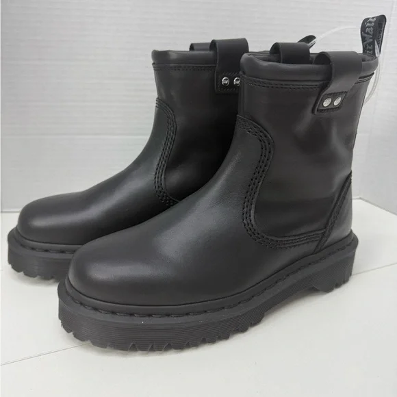 Dr. Martens Black Leather Boots size 7W / 6M - Picture 3 of 7